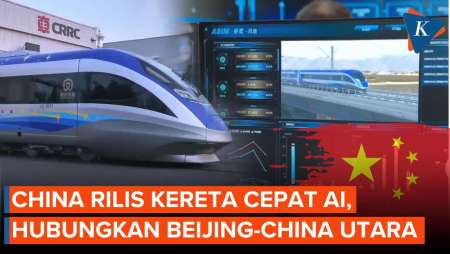 China Luncurkan Kereta Cepat Berbasis AI Tanpa Masinis, Kecepatan 200 Km per Jam