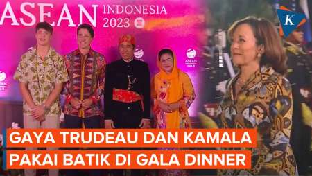 Gala Dinner KTT ASEAN: Jokowi Pakai Baju Betawi, Trudeau dan Kamala Pakai Batik