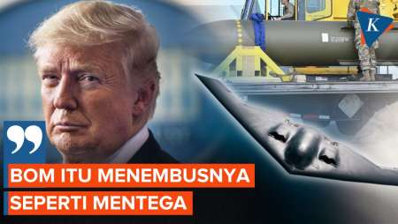 Trump Sebut Rudal AS Tembus Situs Nuklir Iran seperti Mentega