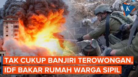 Selain Banjiri Terowongan Hamas, IDF Juga Diperintah Bakar Rumah Warga Gaza