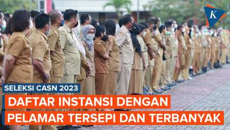 CPNS dan PPPK 2023, Daftar Instansi dengan Pelamar Tersepi dan Terbanyak