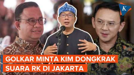 Elektabilitas RK Tertinggal dari Anies dan Ahok di Jakarta, Ini Kata Golkar