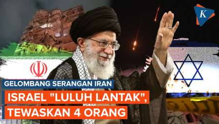 Gelombang Serangan Baru Iran ke Israel, Gedung-gedung di Tel Aviv Hancur, 4 Orang Tewas