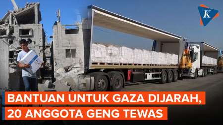 Nasib Bantuan ke Gaza, Jumlah Kian Menyusut, Belum Sampai Sudah Dijarah Anggota Geng