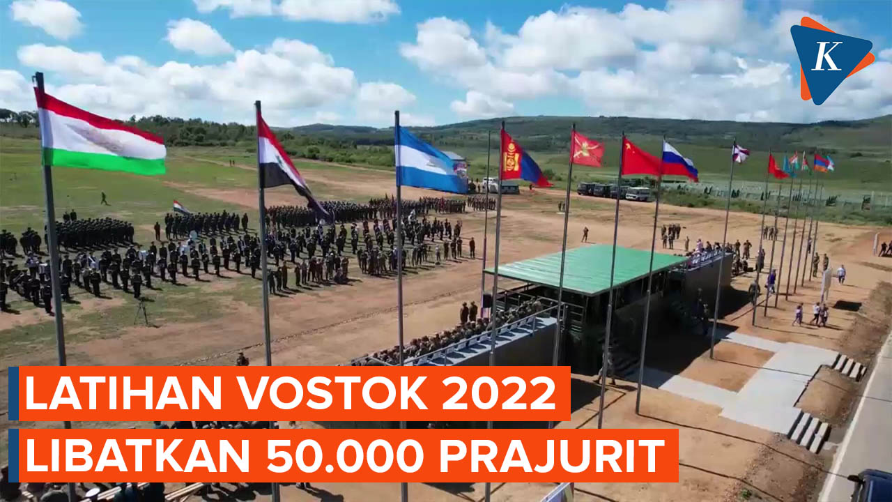 Latihan Vostok 2022 Digelar Libatkan 50.000 Prajurit dari 7 Negara