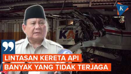 KA Argo Bromo Tabrak KRL Di Bekasi Timur, Prabowo Soroti Palang Pintu Tak Dijaga