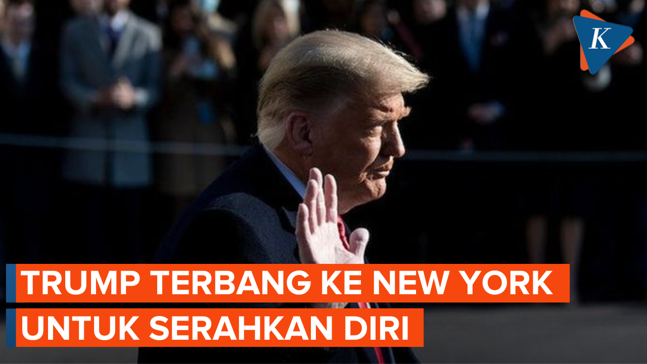 Trump Bakal Serahkan Diri, Terbang ke New York dengan Pengamanan Ketat