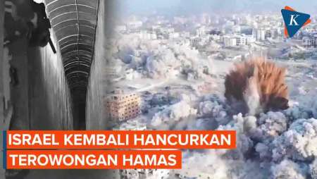 Detik-detik Israel Kembali Hancurkan Terowongan yang Diduga Milik Hamas