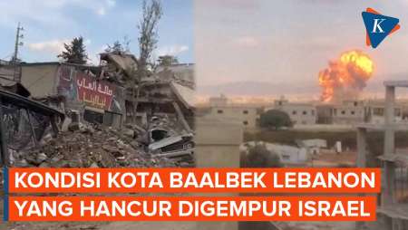 Penampakan Kota Baalbek Lebanon yang Hancur Dibombardir Israel