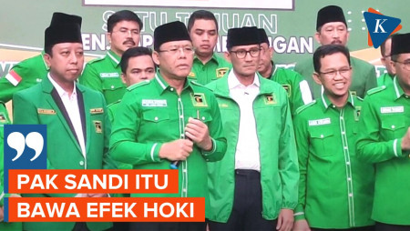 PPP Sebut Bergabungnya Sandiaga Uno Bawa Hoki untuk Pilpres 2024