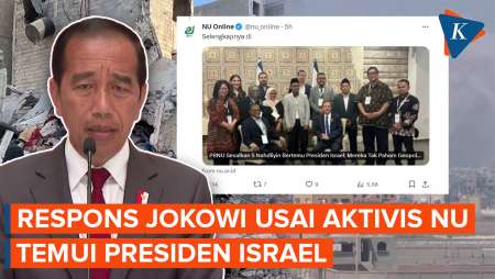 Minim Komentar Jokowi soal Aktivis NU Bertemu Presiden Israel