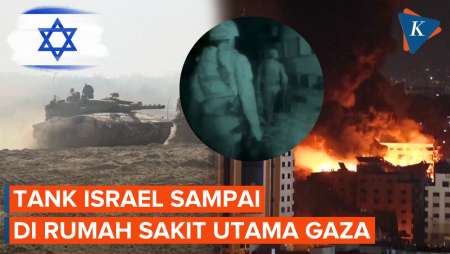 Tank Israel Telah Capai Gerbang Rumah Sakit Utama Gaza