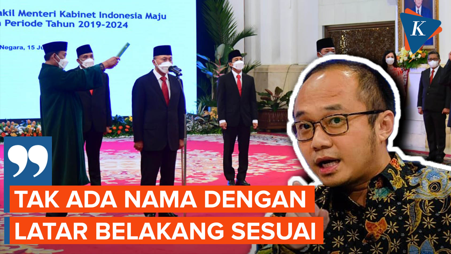 Kritik Reshuffle Kabinet Jokowi, Dinilai Latar Belakang Tak Sesuai