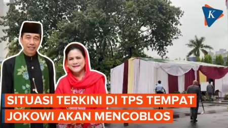 Situasi Terkini TPS 10 Gambir Tempat Presiden Jokowi Akan Mencoblos