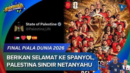 Balas Netanyahu, Palestina Ucapkan Selamat Ke Spanyol Juara Piala Dunia 2026