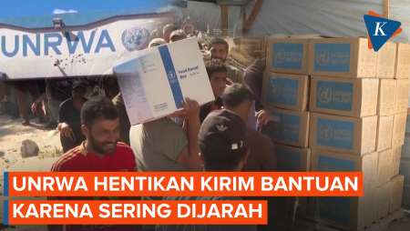 UNRWA Hentikan Pengiriman Bantuan via Penyeberangan Utama Gaza-Israel