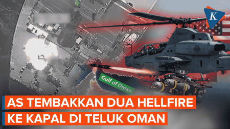 Lagi! AS Tembakkan Dua Rudal Hellfire Ke Kapal Yang Coba Terobos Blokade Iran