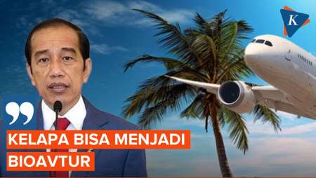 Hilirisasi, Presiden Jokowi Ingin Kelapa Diolah Jadi Bahan Bakar Pesawat Terbang