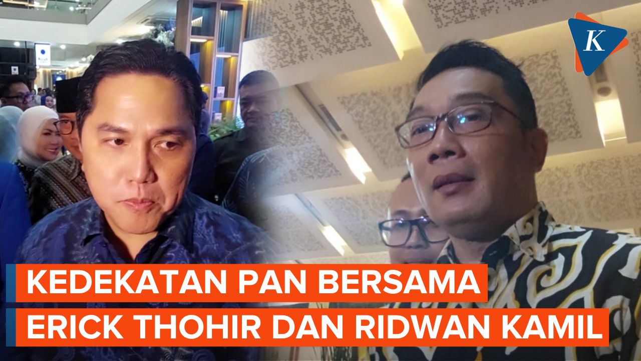Erick Thohir dan Ridwan Kamil Makin Dekat dengan PAN Jelang Pemilu 2024