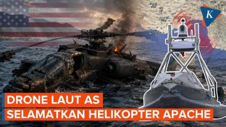 Perahu Drone AS Dikerahkan Dalam Misi Penyelamatan Helikopter Apache