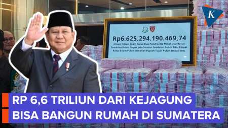 Di Depan Tumpukan Uang Rp 6,6 T, Prabowo: Bisa Untuk 100.000 Rumah Korban Bencana Sumatera