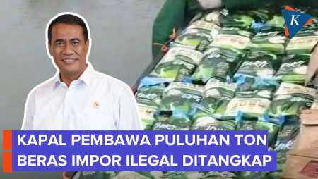 Kapal Penyelundup 40 Ton Beras Impor Ditangkap Di Batam