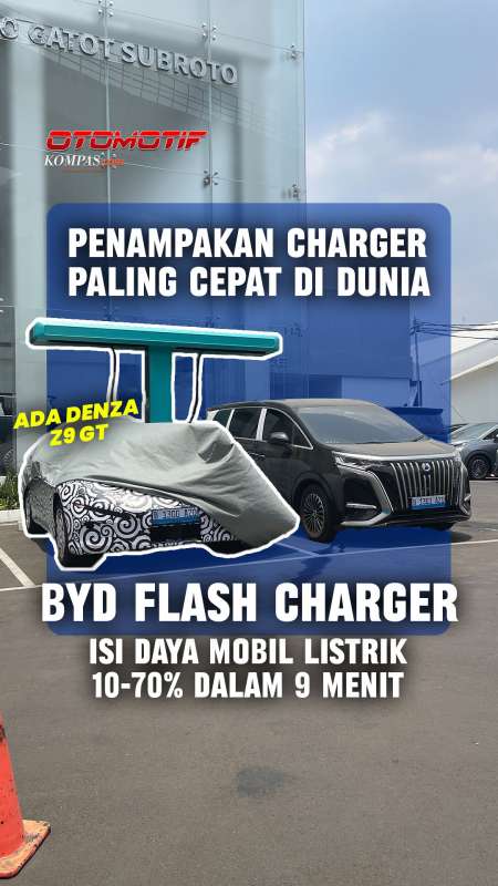 Isi Daya Mobil Listrik Cukup 9 Menit Saja dengan Charger Ini, BYD Flash Charger