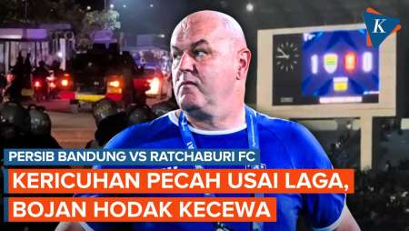 Kericuhan Pecah Usai Laga Persib Bandung Vs Ratchaburi Dengan Skor 1-0, Bojan Hodak Kecewa