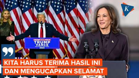 Kalah dari Trump, Kamala Harris Ajak Pendukungnya Terima Hasil Pilpres AS