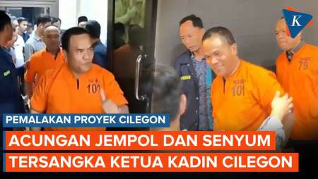 Tersangka Pemerasan Proyek, Ketua Kadin Cilegon Cengar-cengir tapi Irit Bicara