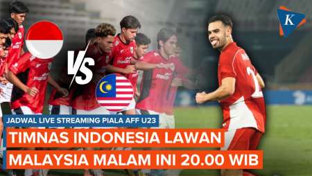 Jadwal Live Streaming Timnas Indonesia Vs Malaysia, Malam Ini 20.00 WIB