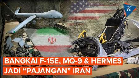 Deretan "Rampasan Perang" Iran, IRGC Pajang Bangkai Pesawat hingga Drone AS-Israel