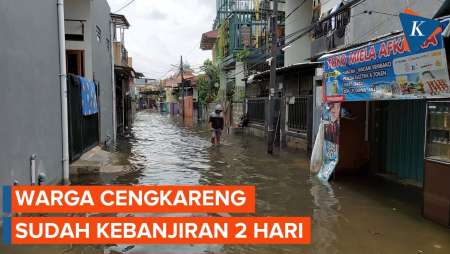 Warga Kamal Cengkareng Sudah 2 Hari Kebanjiran