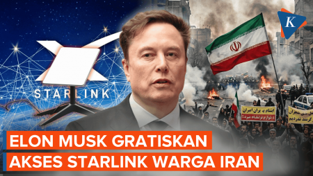 Elon Musk Gratiskan Akses Starlink Untuk Warga Iran Di Tengah Pemadaman Internet
