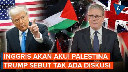 Inggris Akan Akui Palestina, Trump: Kita Tak Pernah Mendiskusikannya