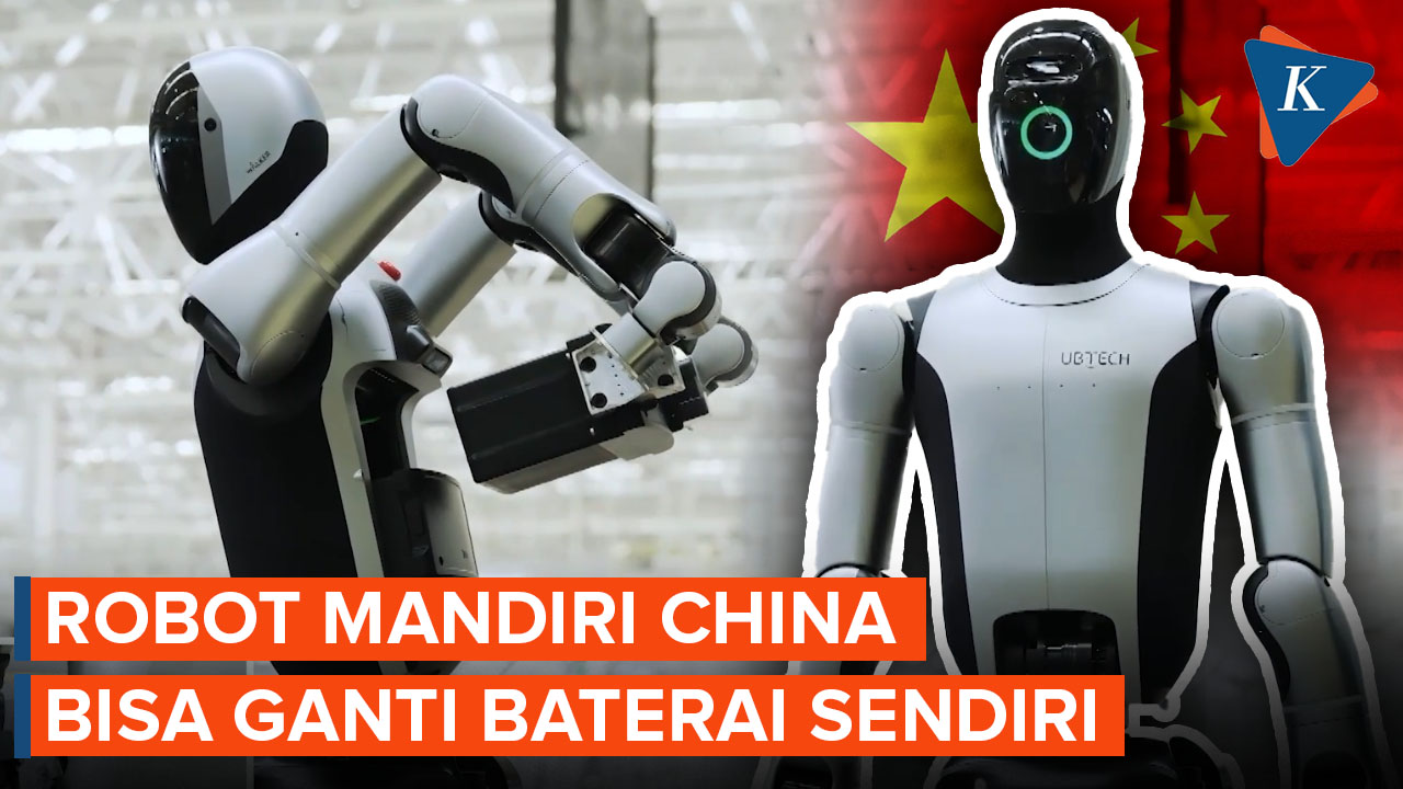 Robot di China Mampu Ganti Baterai Sendiri Tanpa Bantuan Manusia