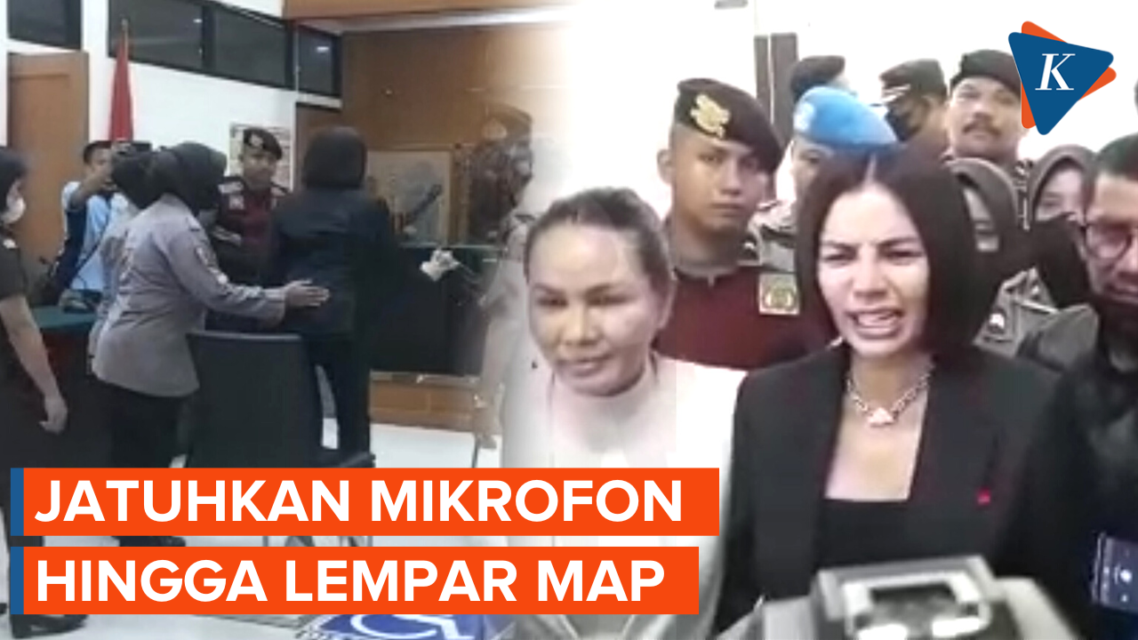 Momen Nikita Mirzani Ngamuk di Pengadilan