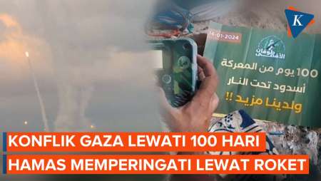 Peringati 100 Hari Konflik Gaza, Hamas Luncurkan Roket dengan Pesan…