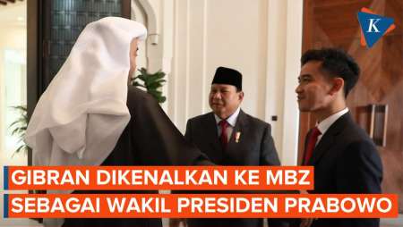 Momen Prabowo Kenalkan Gibran, MBZ: Saya Tahu Dia