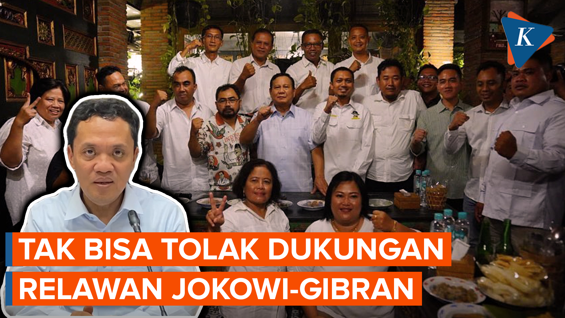 Gerindra Akui Tak Bisa Tolak Dukungan Relawan Jokowi-Gibran untuk Prabowo