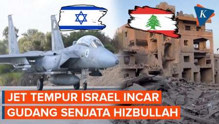 Jet Tempur Israel Kepung Beirut Lebanon, Incar Gudang Senjata Bawah Tanah Hizbullah