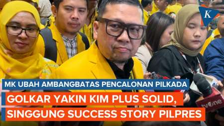 Yakin KIM Plus Solid Usai MK Ubah Ambang Batas Pilkada, Golkar: Kami Teruji di Pilpres