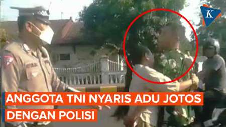 Anggota TNI Ngamuk Saat Ditegur Polisi karena Tak Pakai Helm