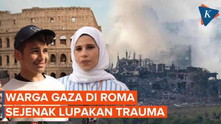 Sejenak Lupakan Trauma, Anak Gaza Nikmati Hari Di Roma