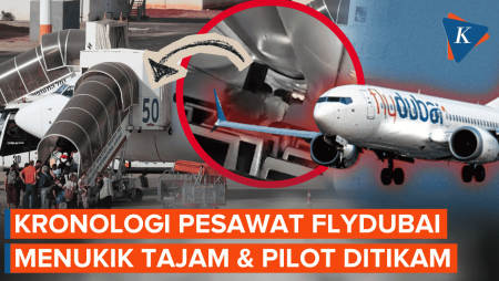 Detik-detik Pesawat Flydubai Menukik Tajam & Pilot Ditikam