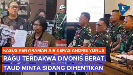 TAUD Ragukan Vonis Berat Bagi TNI, Minta Sidang Kasus Penyiraman Air Keras Andrie Yunus Disetop