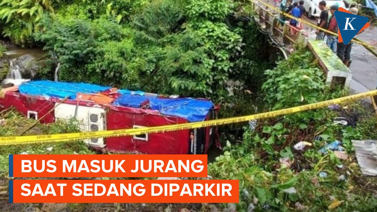 Kecelakaan Bus Pariwisata Masuk ke Jurang di Guci, Tegal