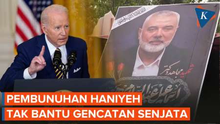 Biden Sesalkan Pembunuhan Ismail Haniyeh Tak Bantu Gencatan Senjata