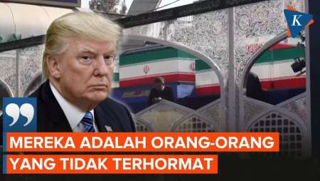 Klaim Diminta Tak Serang Pemakaman Khamenei, Trump Sebut Iran Tak Tahu Terima Kasih
