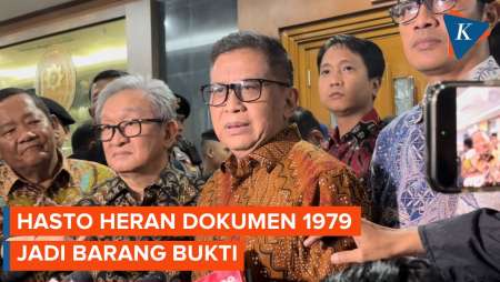 Hasto Terkejut Dokumen Tahun 1979 yang Disita di Rumahnya Jadi Barang Bukti Sidang